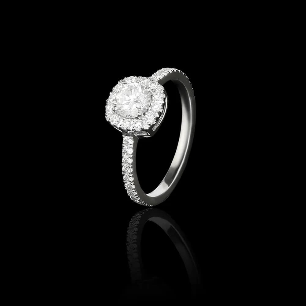 Каблучка з діамантами з білого золота Elza R2 0,50 GIA (16)