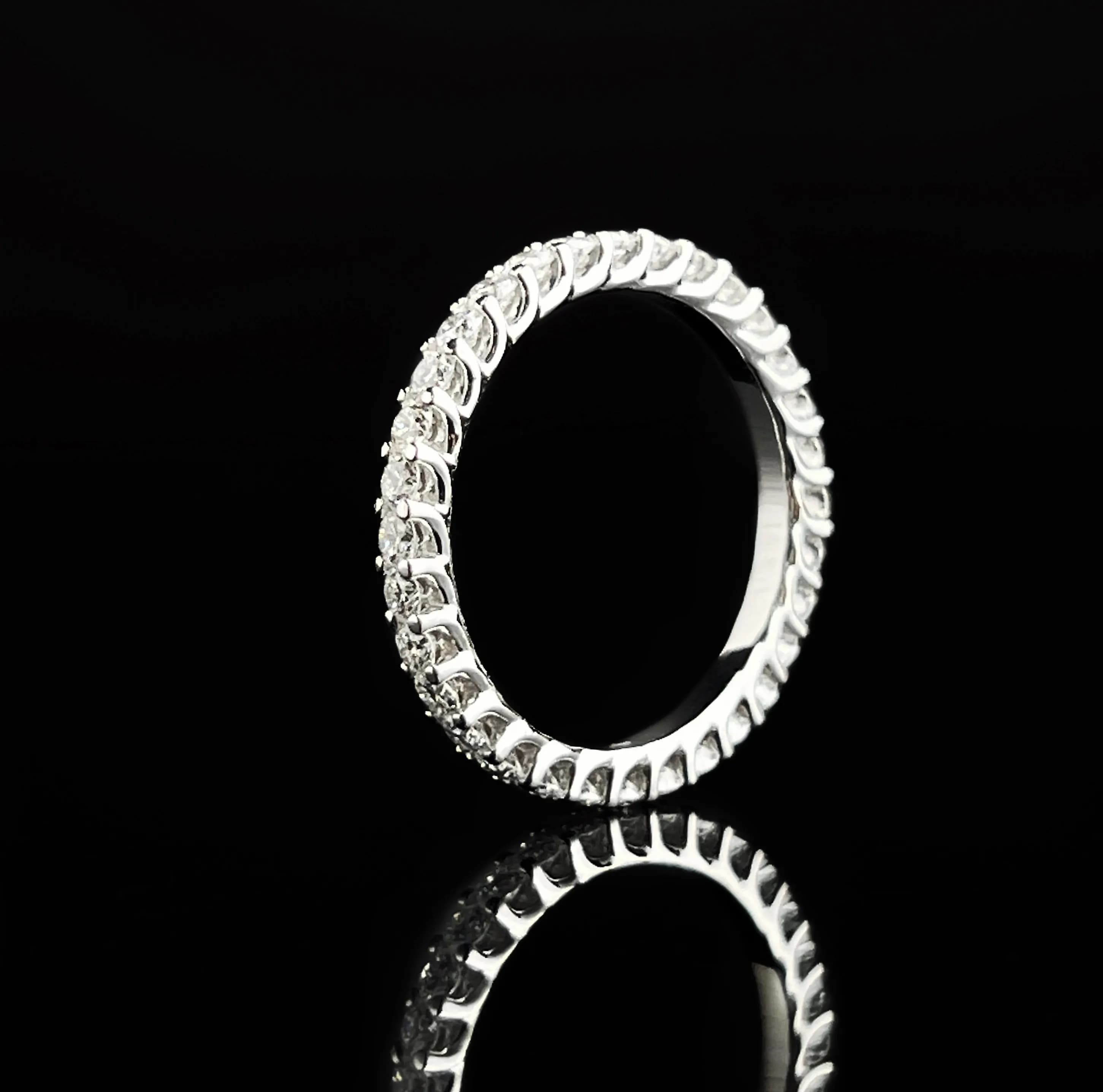 Доріжка з діамантами з білого золота Wave 30 pcs R2 2,5mm (17)